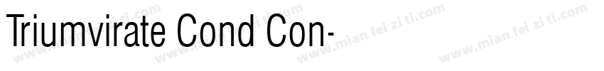 Triumvirate Cond Con字体转换